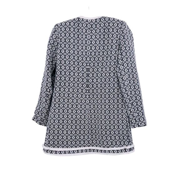 NWT Carolina Belle Jacket Coat Knit Blue White - Picture 3 of 10